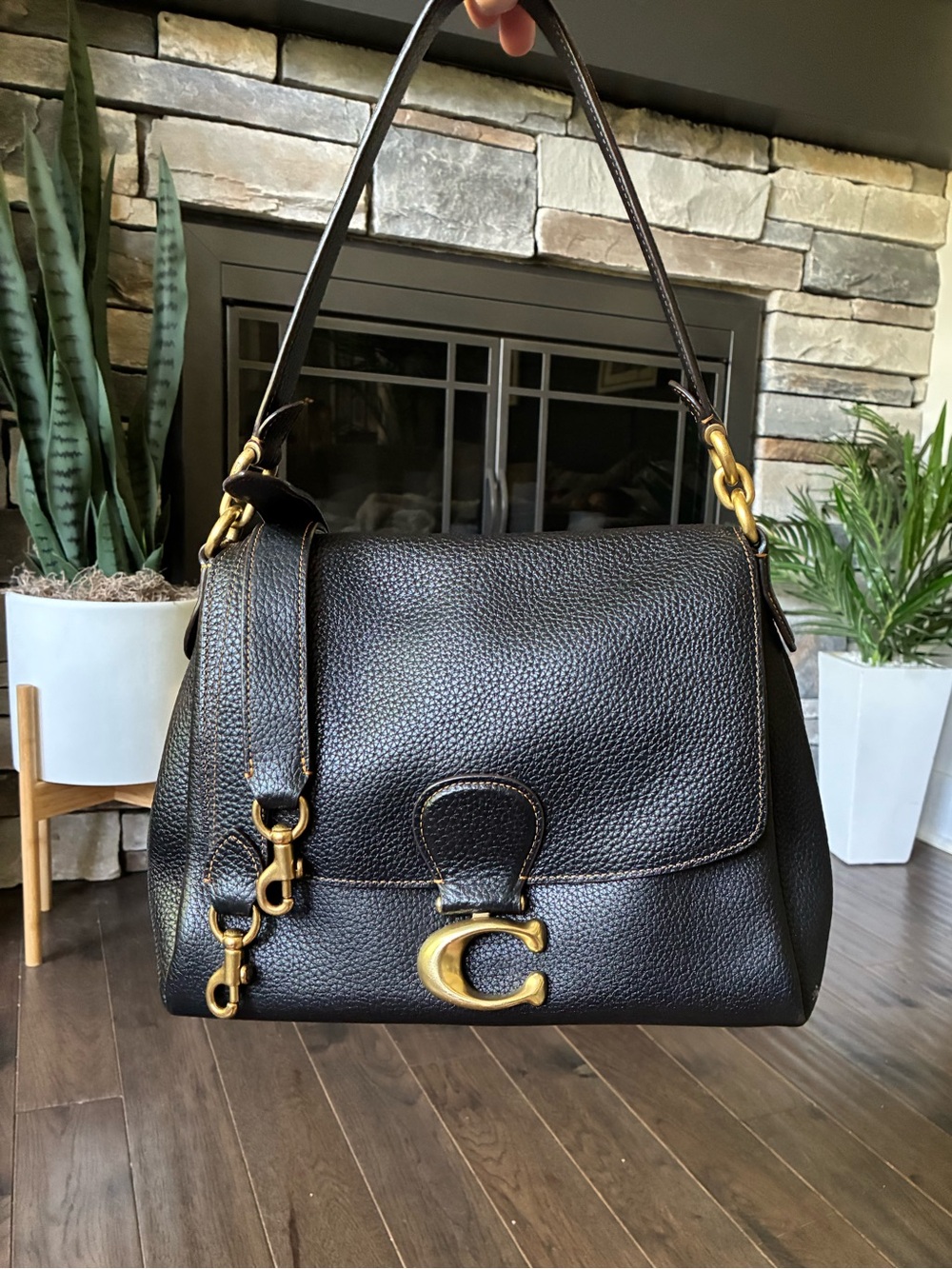Coach May Leather Shoulder Crossbody Purse, 3954
